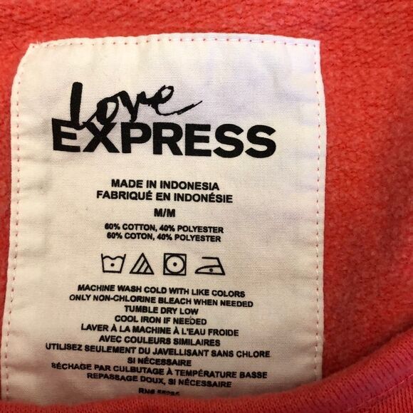 EXPRESS Sweatshirt with 3/4 Length Sleeves - Picture 3 of 4